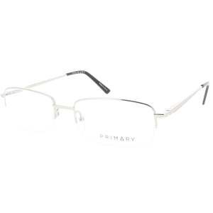 PRIMARY 1128-SILVER-59 Eyeglasses Eye Glasses SILVER SILVER Authentic New 59mm
